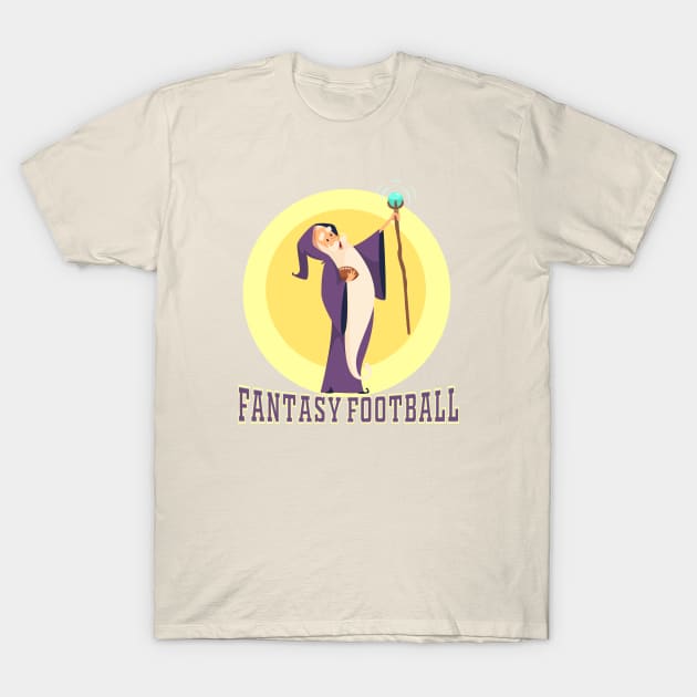 Fantasy Football Wizard T-Shirt by LittleBunnySunshine